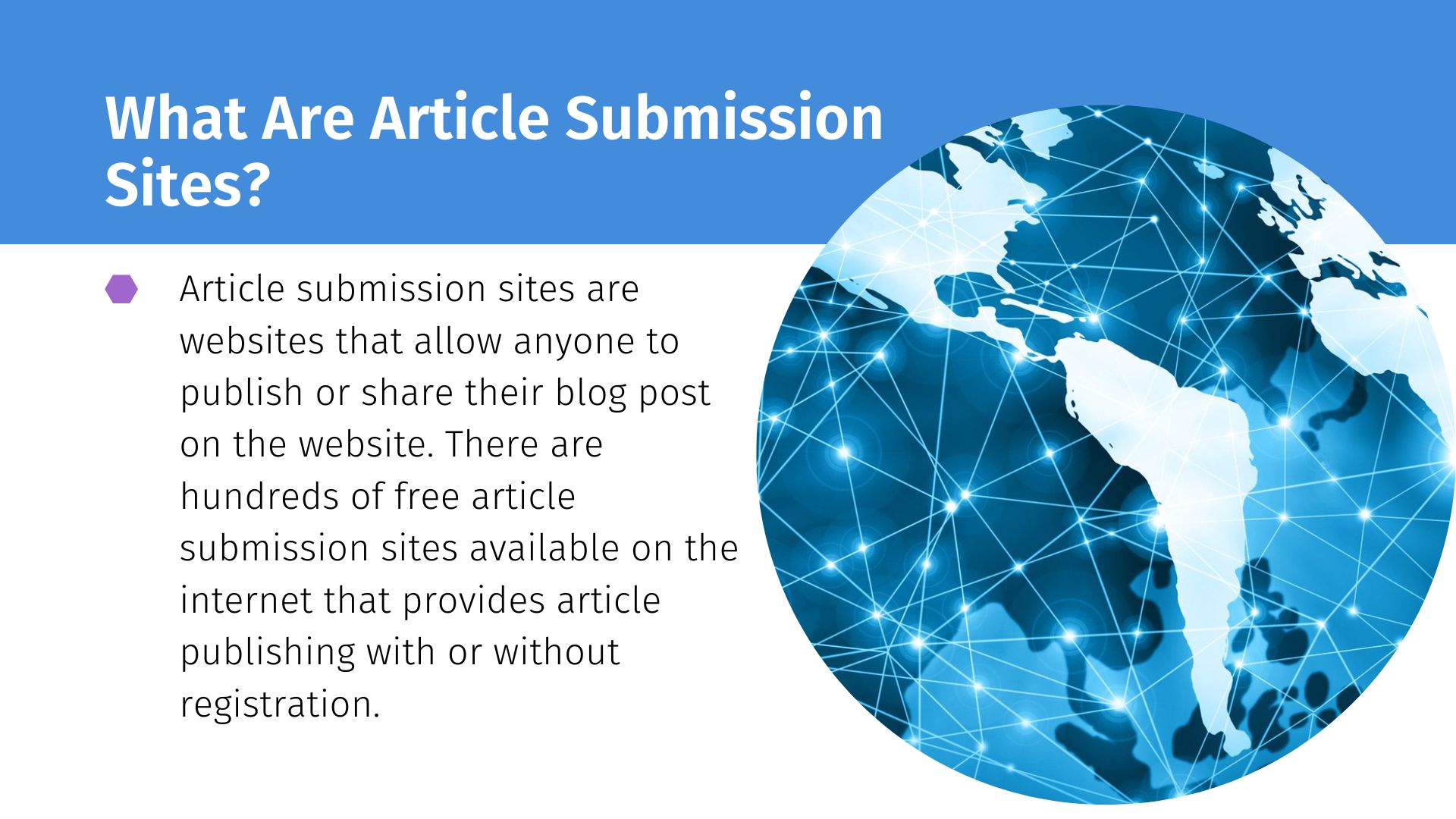 What Are Article Submission Sites